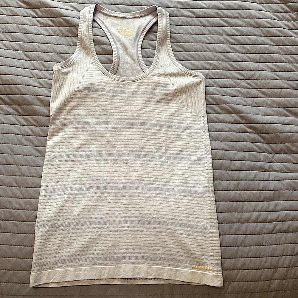 Saucony Light Blue Running Tank - Medium